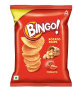 Bingo Potato Chips, Tomato Flavour | Pack of 16